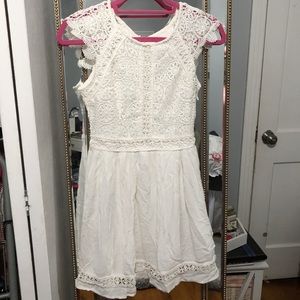 White Lace Hollister Dress